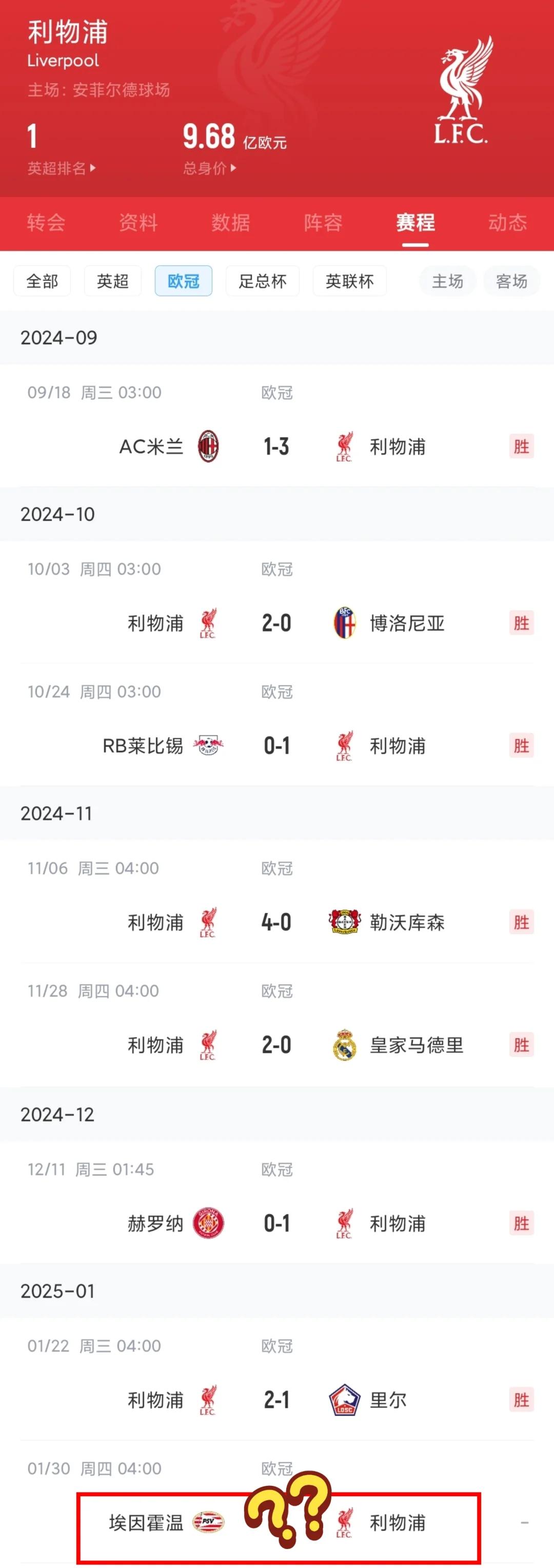 关于科维托娃重要时刻刷新纪录，利物浦带队取胜！的信息